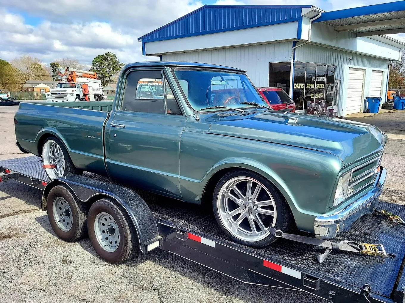 Classic Chevrolet C10 loaded for delivery at Las Vegas Direct Auto